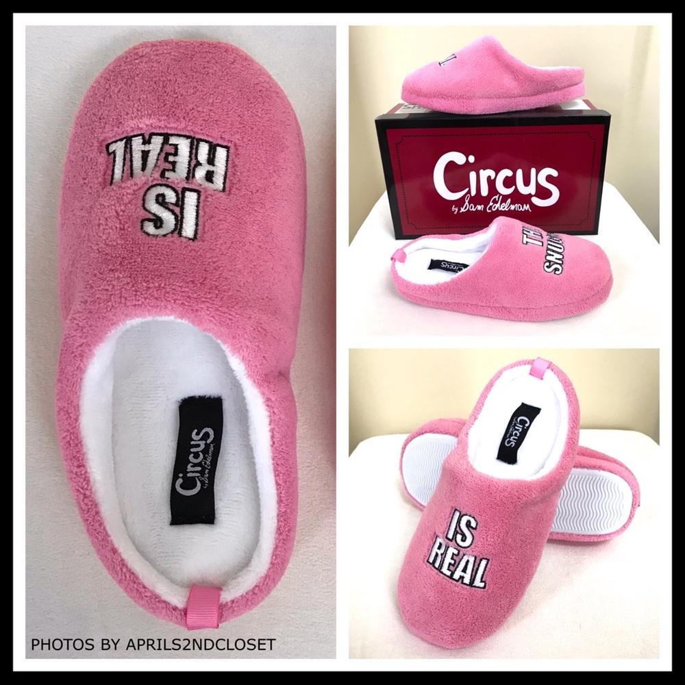 SAM EDELMAN PINK SNUGGLE SLIP ONS SLIPPERS - Picture 3 of 8